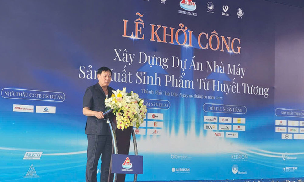  Khởi công nhà máy sản xuất sinh phẩm từ huyết tương đầu tiên ở Việt Nam